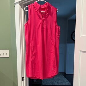 Tommy Bahama hot pink island zone dress size medium EUC